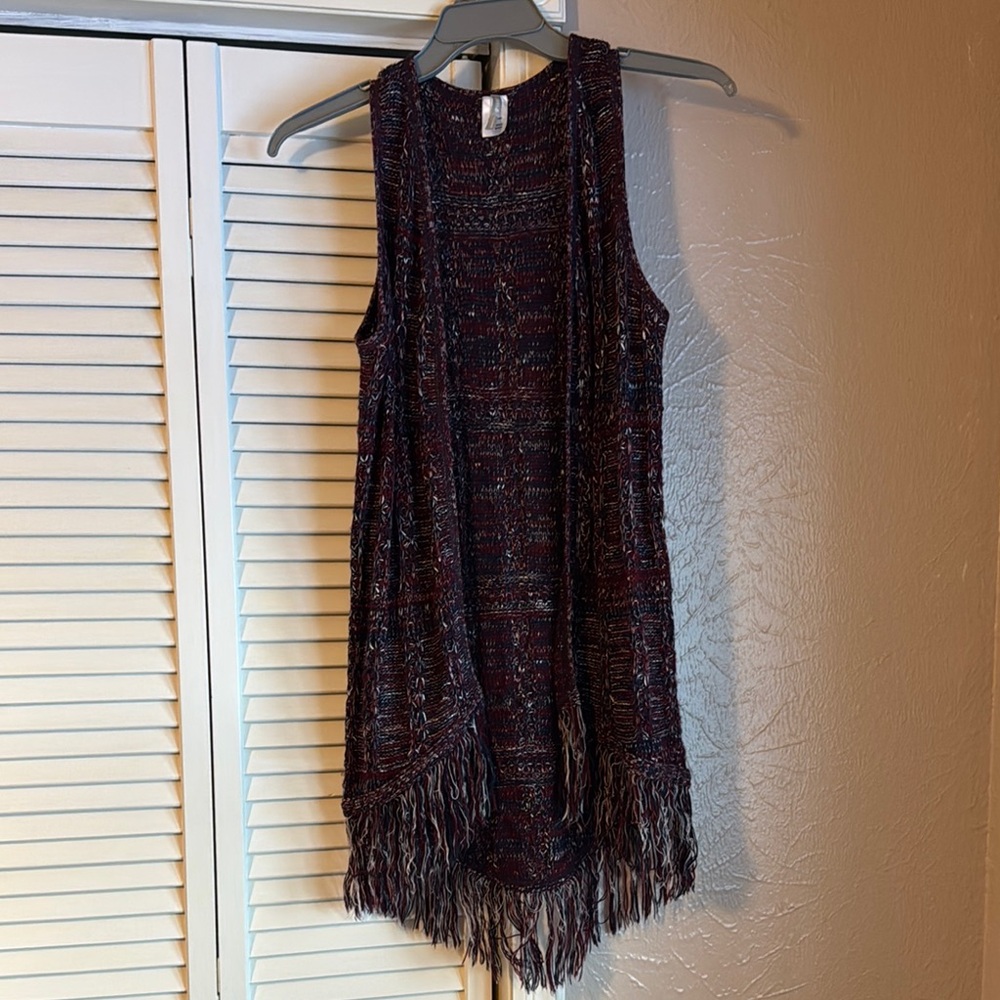 Vanity Multicolor Fringe Vest